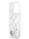 Karl Lagerfeld Liquid Glitter Monogram Gradient Back Cover für iPhone 15 Pro Max Weiß Karl Lagerfeld