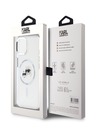 Karl Lagerfeld Karl Lagerfeld IML K&CH Heads Metallrahmen MagSafe Back Cover für iPhone 15 Transparent