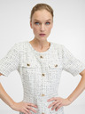 Orsay Cremefarbenes knielanges Damenkleid ORSAY