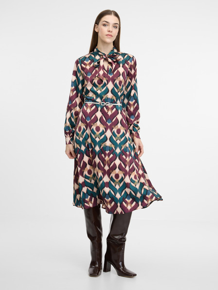 Orsay Braunes Damen-Midikleid ORSAY