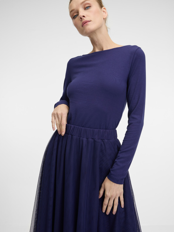 Orsay Dunkelblauer Damen-Midirock ORSAY