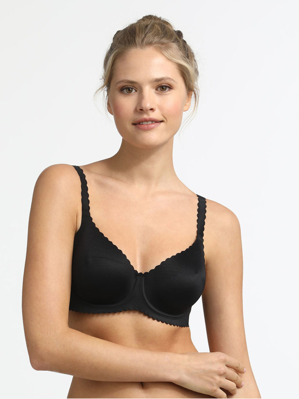 DIM Schwarzer Damen-BH mit Bügeln Dim