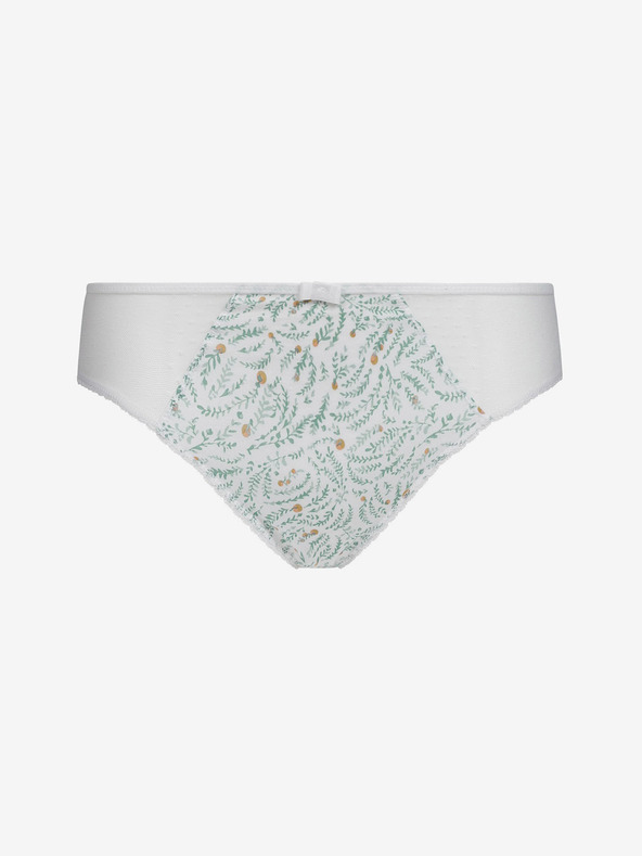 DIM Blau-weiß gemusterte Damen-Slips Dim GENEROUS COTTON BIO SLIP