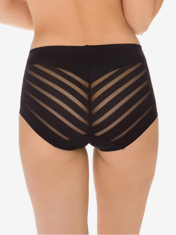 DIM Schwarzer Damen-Slip mit Tunnelzug Dim DIAMS CONTROL