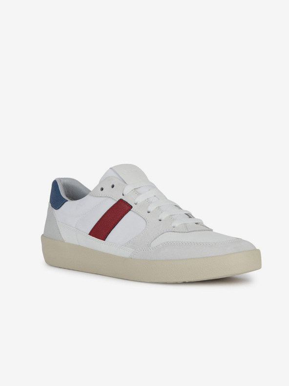 Geox Graue und weiße Herren Geox Affile Sneakers