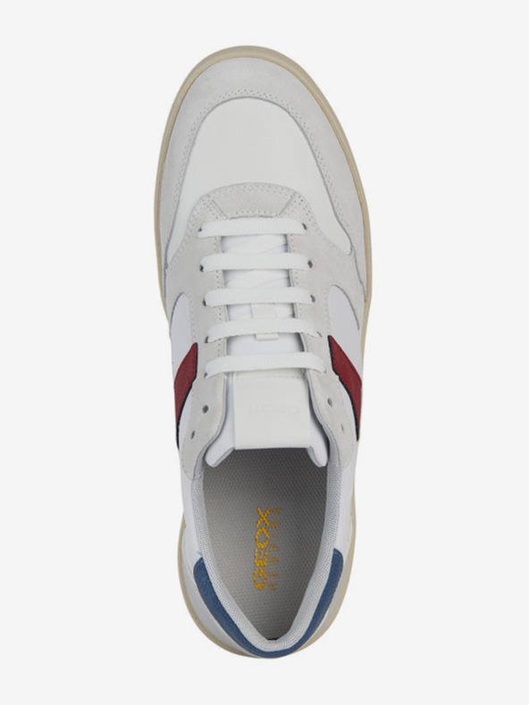 Geox Graue und weiße Herren Geox Affile Sneakers