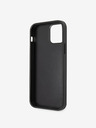 Guess PU 4G Metal Logo Rückseite Hülle für iPhone 12/12 Pro Grau Handyhülle