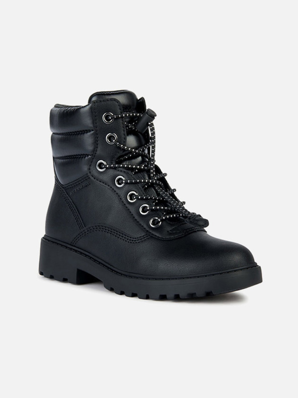 Geox Schwarze Mädchen-Stiefeletten Geox Casey B ABX