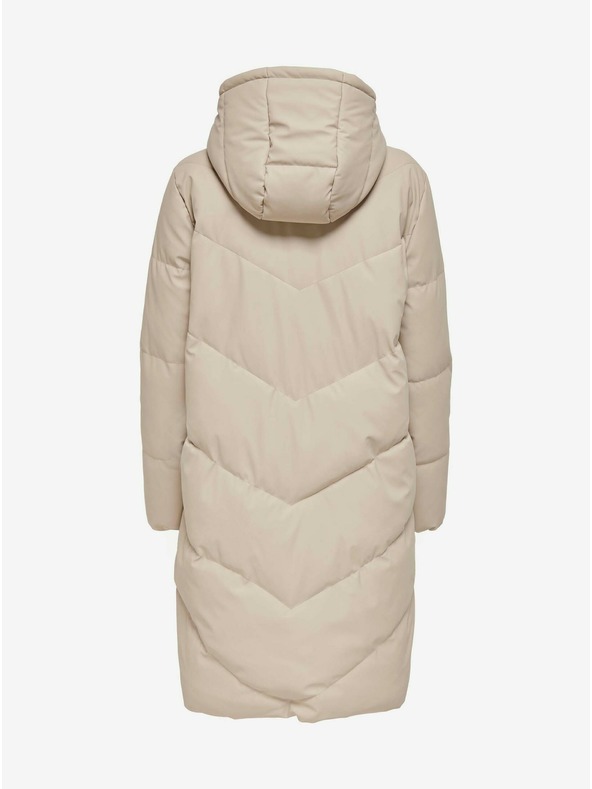 Jacqueline de Yong Beige Damen Winter Steppmantel JDY Rikka