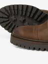 Jack & Jones Dunkelbraune Herren-Stiefeletten aus Leder Jack & Jones Wenzo
