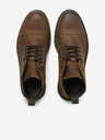 Jack & Jones Dunkelbraune Herren-Stiefeletten aus Leder Jack & Jones Wenzo