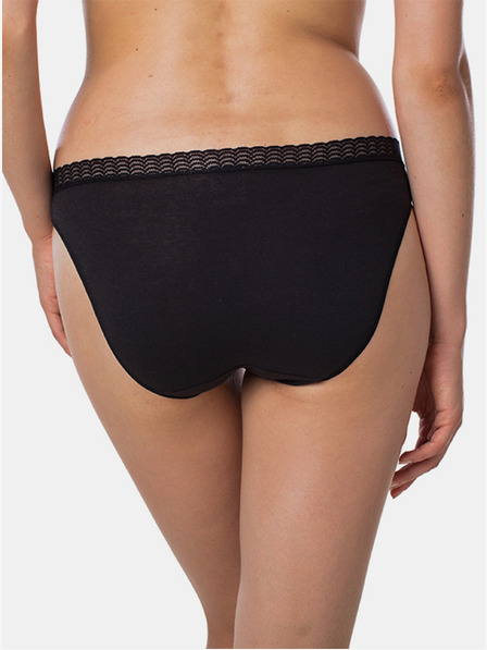 Bellinda Schwarzer Damen-Slip mit Spitzendetail Bellinda FANCY COTTON MINISLIP