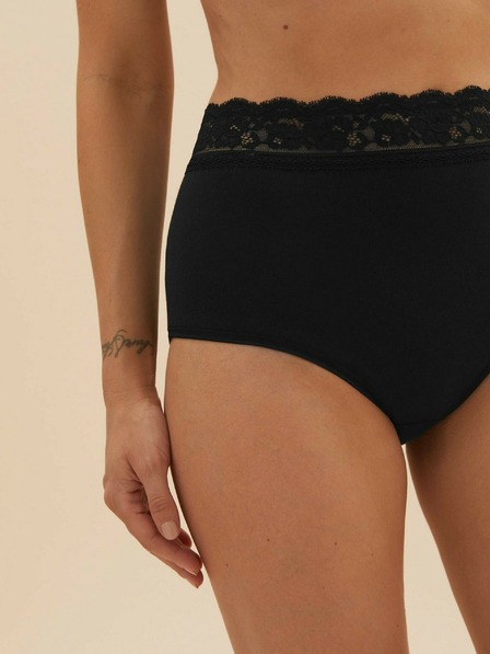Marks & Spencer Hochgeschnittene Höschen aus Baumwolle und Lycra, 5er-Pack Marks & Spencer Schwarz