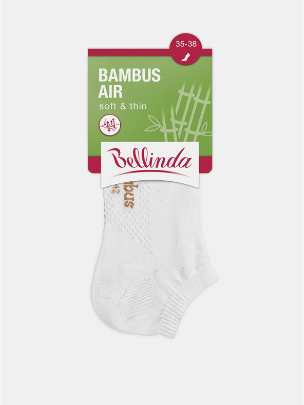 Bellinda Weiße Damen-Söckchen Bellinda BAMBUS AIR LADIES IN-SHOE SOCKS