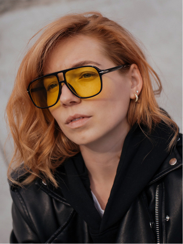 VEYREY Schwarze VeyRey Ghost Sonnenbrille