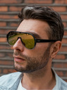 VEYREY VeyRey Milti Polarisierte Sonnenbrille Oval Grüne Gläser Universal