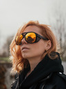 VEYREY Schwarze polarisierte Sport-Sonnenbrille VeyRey Fearless