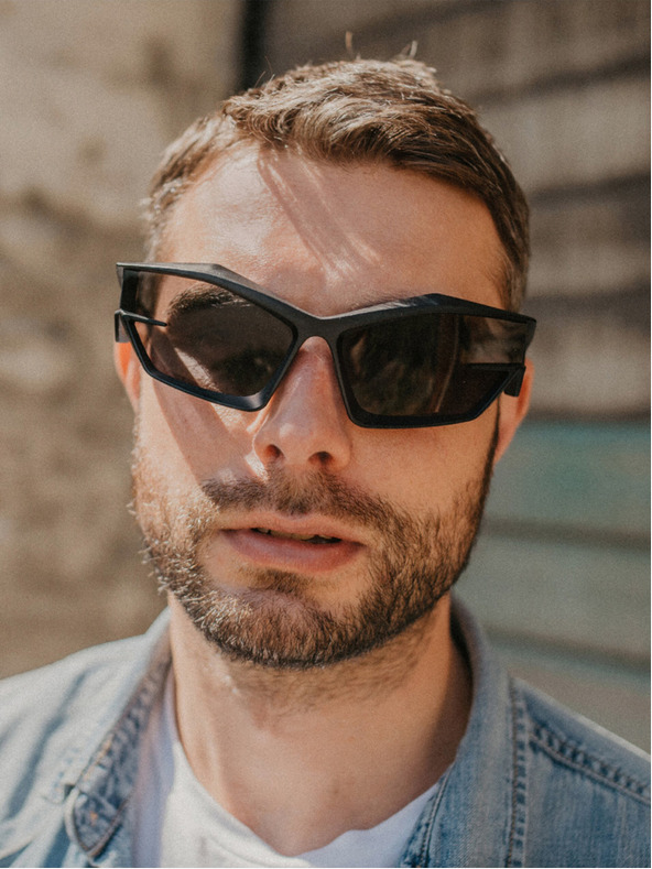 VEYREY VeyRey Unisex Futuristische Calictor Sonnenbrille Schwarz Universal