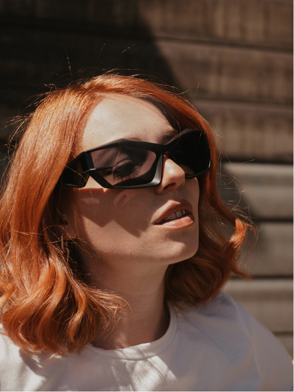 VEYREY VeyRey Unisex Futuristische Calictor Sonnenbrille Schwarz Universal