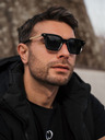 VEYREY Schwarze polarisierte Sonnenbrille VeyRey Nerd Fowl