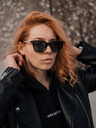 VEYREY Schwarze polarisierte Sonnenbrille VeyRey Nerd Fowl