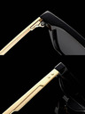 VEYREY Schwarze polarisierte Sonnenbrille VeyRey Nerd Fowl