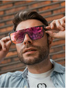 VEYREY VeyRey Sonnenbrille Eltuk Polarisierende Sonnenbrille Semi-Frame Lila Gläser Universal
