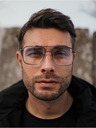VEYREY Schwarz Blau Licht Blocking Sonnenbrille VeyRey Blanks