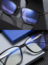 VEYREY VeyRey Herren Sonnenbrille mit Blaulichtschutz Candlebees Oval Schwarz Universal