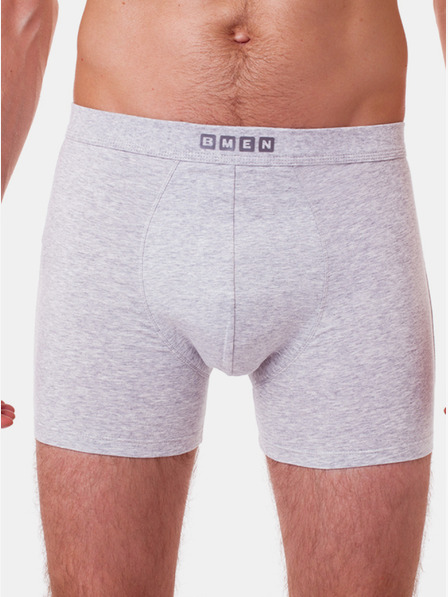 Bellinda Grau gestromte Herren-Sport-Boxershorts Bellinda SPORT BOXER