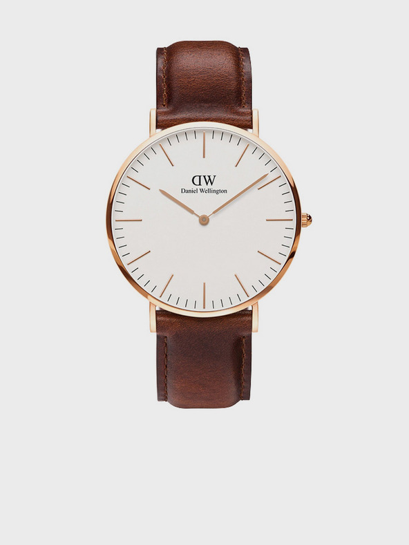Daniel Wellington Braune Daniel Wellington Classic St Mawes Uhr mit Lederarmband