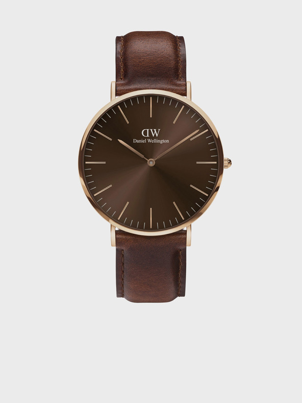 Daniel Wellington Dunkelbraune Daniel Wellington Classic Herrenuhr