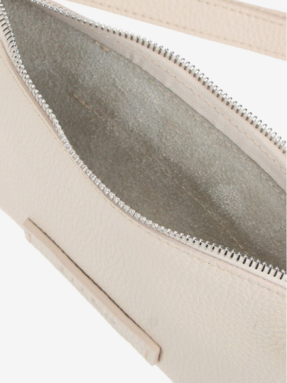 Elega Cremefarbene Damen Leder ELEGA Merlin Crossbody Tasche