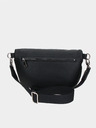 Elega Schwarze Damen Leder Crossbody Tasche ELEGA Festy