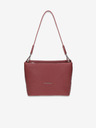 Elega Rote Damen Lederhandtasche Elega Fluffy