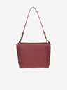 Elega Rote Damen Lederhandtasche Elega Fluffy