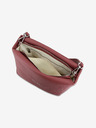 Elega Rote Damen Lederhandtasche Elega Fluffy