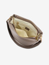 Elega Beige Damen Leder Crossbody Handtasche Elega Fluffy