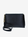 Elega Schwarze Damen Leder Crossbody Handtasche ELEGA Ann