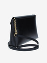 Elega Schwarze Damen Leder Crossbody Handtasche ELEGA Ann