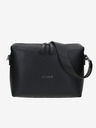 Elega Schwarze Damen Leder Umhängetasche ELEGA Hills