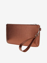 Elega Braune ELEGA Snap Handtasche aus Leder für Damen