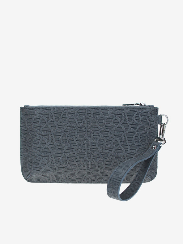 Elega ELEGA Snap Graue Damen Leder Crossbody Tasche mit Tiermotiv