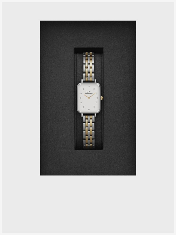 Daniel Wellington Daniel Wellington Quadro Lumine Damenuhr Gold und Silber
