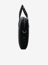 Elega Schwarze Herren-Laptop-Tasche aus Leder ELEGA Brody