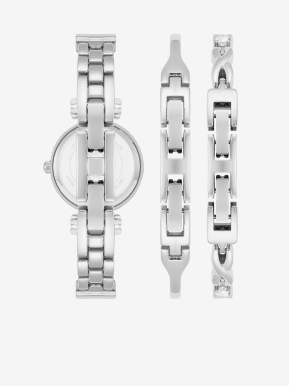 Anne Klein Armbanduhr und Armband-Set in Silber Anne Klein