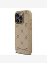 Karl Lagerfeld PU Karl Heads Pattern Magsafe Back Cover für iPhone 15 Pro Beige Karl Lagerfeld