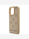 Karl Lagerfeld PU Karl Heads Pattern Magsafe Back Cover für iPhone 15 Pro Beige Karl Lagerfeld