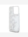 Karl Lagerfeld Liquid Glitter Monogram Gradient Back Cover für iPhone 14 Pro Max Weiß Karl Lagerfeld