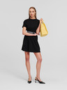 Karl Lagerfeld Schwarzes Damenkleid KARL LAGERFELD Logo